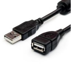 Кабель ATcom подовжувач USB2.0 AM/AF 1.5 м. Феритовий фільтр