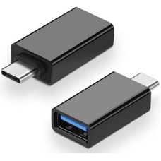 Адаптер Atcom USB Type-C - USB V 3.0 (M/F) Black (11310)