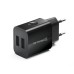Мережевий зарядний пристрій REAL-EL CH-210 (2USB, 2.1A) Black