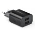 Мережевий зарядний пристрій REAL-EL CH-210 (2USB, 2.1A) Black