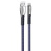 Кабель ColorWay USB - USB Type-C (M/M), 2.4 А, 1 м, Blue (CW-CBUC012-BL)