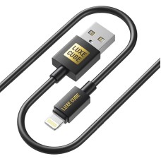 Кабель Luxe Cube USB - Lightning (M/M), 3А, 2 м, чорний (8886888698445)