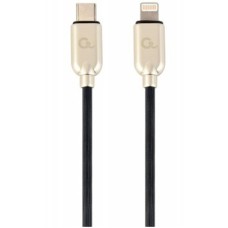 Кабель Cablexpert USB Type-C - Lightning (M/M), 1 м, чорний/золотистий (CC-USB2PD18-CM8PM-1M)