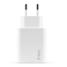 Мережевий зарядний пристрій Ttec SmartCharger Duo PD USB-C/USB-A 32Вт White (2SCS24B)
