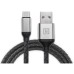 Кабель REAL-EL Premium Leather USB - USB Type-C (M/M), 1 м, Black (EL123500049)