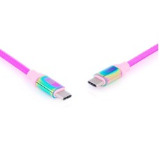 Кабель REAL-EL Premium USB Type-C - USB Type-C (M/M), 1 м, Rainbow (EL123500053)