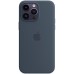 Чохол-накладка Apple Silicone Case with MagSafe для Apple iPhone 14 Pro Max Storm Blue (MPTQ3)