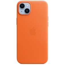 Чохол-накладка Apple Leather Case with MagSafe для Apple iPhone 14 Plus Orange (MPPF3)