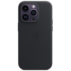 Чохол-накладка Apple Leather Case with MagSafe для Apple iPhone 14 Pro Midnight (MPPG3)