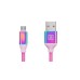 Кабель REAL-EL Premium USB - micro USB (M/M), 1 м, Rainbow (EL123500052)