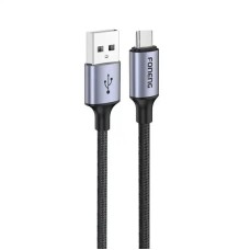 Кабель Foneng X95 Metal Head Braided Cable USB - USB-C (M/M) 3A 1.2 м Black (X95-CA-TC)