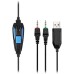 Гарнітура Sades SA-702 Element Black/Blue (sa702bl)
