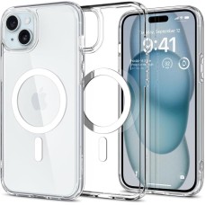 Чохол-накладка Spigen Ultra Hybrid MagFit для Apple iPhone 15 White (ACS06802)