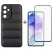 Чохол-накладка Dengos для Samsung Galaxy A55 SM-A556 Black (DG-KM-57) + захисне скло