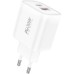 Мережевий зарядний пристрій Foneng EU52-CH PD 30W (1xUSB, 1xType-C) White