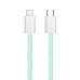 Кабель ColorWay Lightning + USB Type-C (M/M), 3.0 А, 1 м, Green (CW-CBPDCL061-G)