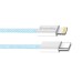 Кабель ColorWay Lightning + USB Type-C (M/M), 3.0 А, 1 м, Blue (CW-CBPDCL061-BL)