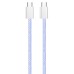 Кабель ColorWay USB Type-C + USB Type-C (M/M), 3.0 А, 1 м, Purple (CW-CBPDCC061-PU)