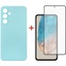 Чохол-накладка Dengos для Samsung Galaxy M35 5G SM-M356 Light Blue (DG-KM-107) + захисне скло