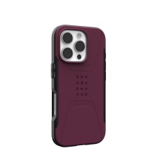 Чохол-накладка Urban Armor Gear Civilian Magsafe для Apple iPhone 16 Pro Bordeaux (114444119049)