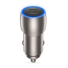 Автомобільний зарядний пристрій XO CC51 (2USB-C, 3А) PD Tranish (CC51.tranish)