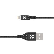 Кабель Promate NerveLink-i USB - Lightning (M/M), 2.4 A, 1.2 м, Black
