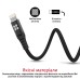 Кабель Promate NerveLink-i USB - Lightning (M/M), 2.4 A, 1.2 м, Black