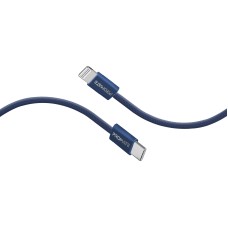 Кабель Promate EcoLine-Ci120 USB Type-C - Lightning (M/M), 3 A, 27 W, 1.2 м, Navy