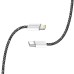 Кабель ColorWay USB Type-C - Lightning (M/M), (braided cotton) (PD Fast Charging 27W), 2 м, Black (CW-CBPDCL068-BK)