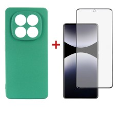 Чохол-накладка Dengos Soft для Xiaomi Redmi Note 14 Pro Mint (DG-KM-132) + захисне скло