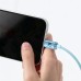 Кабель Baseus Crystal Shine USB - Lightning (M/M), 2.4A, 2 м Sky Blue (CAJY001203)