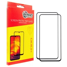 Захисне скло Dengos для Samsung Galaxy A36 5G SM-A366 Black Full Glue (DG-TG2P-68) 2шт