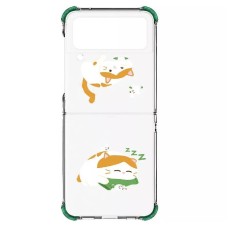 Чохол-накладка Samsung Cat Catching Fish Case для Samsung Galaxy Flip 4 SM-F721 Transparent (GP-FPF721HIAWW)