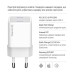 Мережевий зарядний пристрій ColorWay GaN Mini 20W PD Port PPS USB-C White (CW-CHS059PD-WT) + кабель Lightning