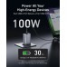 Мережевий зарядний пристрій Anker PowerPort GaNPrime 100W 2xUSB Type-C, USB Type-A Silver (A2688341)