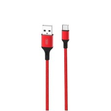 Кабель XO NB143 USB - USB Type-C, (M/M), 2.4A 1 м Red (6920680870691)