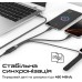 Кабель Promate USB Type-C - 2хUSB Type-C 100W Apple Watch Charger 5W (M/M), 5A, 1.4 м, Black (fusion-ccw.black)