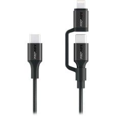 Кабель Promate USB Type-C - USB Type-C Lightning (M/M), 3A, 60W, 1.2 м, Black (powerlink-cci.black)