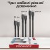 Комплект кабелів Promate USB Type-C - Lightning (M/M), 3A, 27W, 0.3 м, 1.2 м, 2 м Black (cablekit-ci)