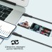 Комплект кабелів Promate USB Type-C - Lightning (M/M), 3A, 27W, 0.3 м, 1.2 м, 2 м Black (cablekit-ci)