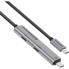 Кабель Promate USB Type-C - USB Type-C (M/M), 5A, 100W, 1.5 м, Black (portlink-c3.black)