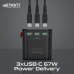 Зарядний пристрій Promate TripMate-GaN75 75W Black