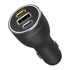 Автомобільний зарядний пристрій Promate PowerDrive-120 120W Black