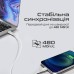 Кабель Promate PowerLine-Ci120 USB Type-C - Lightning (M/M), 3 A, 20 W, 1.2 м, White