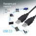 Кабель ColorWay USB - USB V 2.0 (M/M), 1 м, Black (CW-CBUU071-BK)