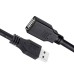 Кабель ColorWay USB - USB V 2.0 (M/F), 1.8 м, Black (CW-CBUF076-BK)
