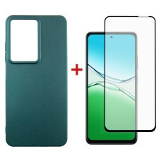 Чохол-накладка Dengos Soft для Oppo A5/A5x Green (DG-KM-15) + захисне скло Чохол-накладка Dengos Soft для Oppo A5/A5x Green (DG-KM-15) + захисне скло
