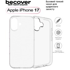 Чохол-накладка BeCover для Apple iPhone 17 Transparancy (713757)