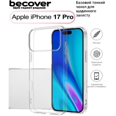Чохол-накладка BeCover для Apple iPhone 17 Pro Transparancy (713761)