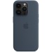 Чохол-накладка Apple Silicone Case with MagSafe для Apple iPhone 14 Pro Storm Blue (MPTF3)